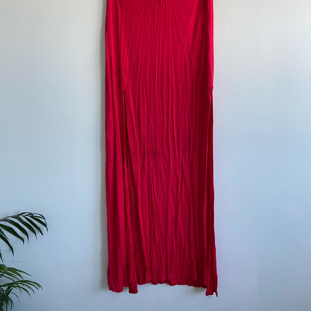 Missguided+ Vibrant Red Maxi Skirt